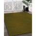 Patterned Olive Green Rug in Family Room, pat2647grn