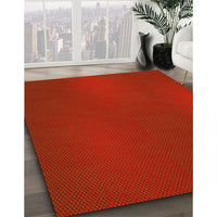 Patterned Red Rug, pat2647yw