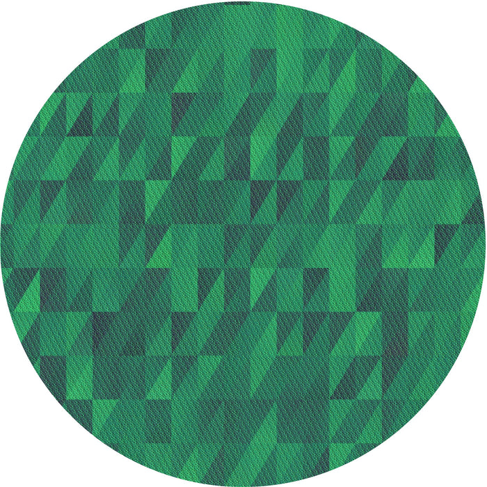Square Patterned Medium Teal Green Rug, pat2648grn
