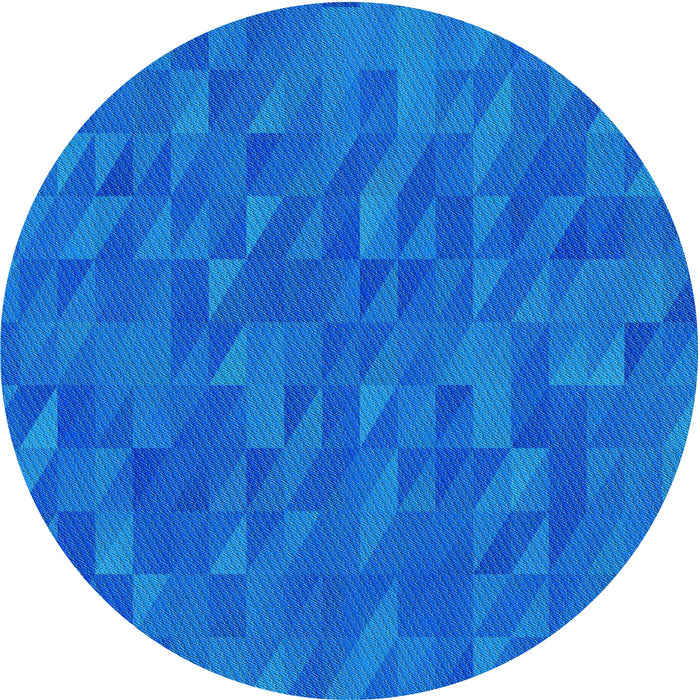 Square Patterned Blue Rug, pat2648lblu