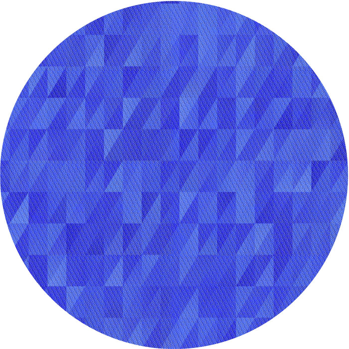 Square Patterned Blue Rug, pat2648pur