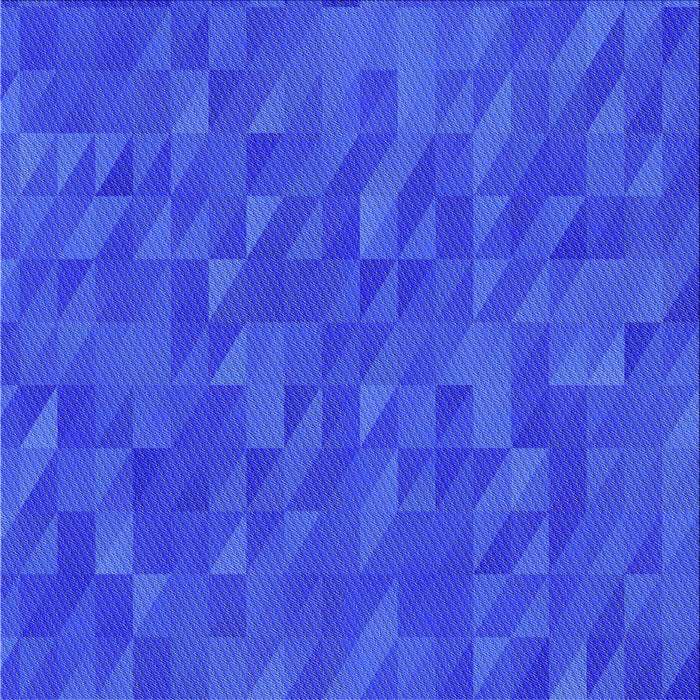 Round Patterned Blue Rug, pat2648pur