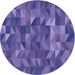 Square Machine Washable Transitional Amethyst Purple Rug in a Living Room, wshpat2649blu