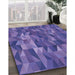 Machine Washable Transitional Amethyst Purple Rug in a Family Room, wshpat2649blu