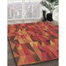 Machine Washable Transitional Orange Rug in a Family Room, wshpat2649brn