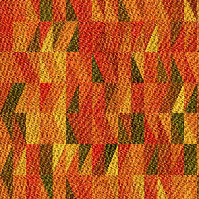 Machine Washable Transitional Neon Orange Rug, wshpat2649yw