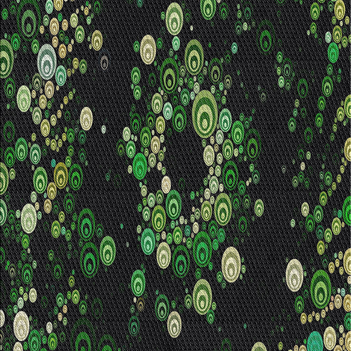 Patterned Forest Green Novelty Rug, pat264