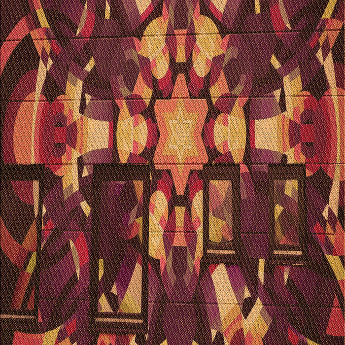 Patterned Red Rug, pat265org