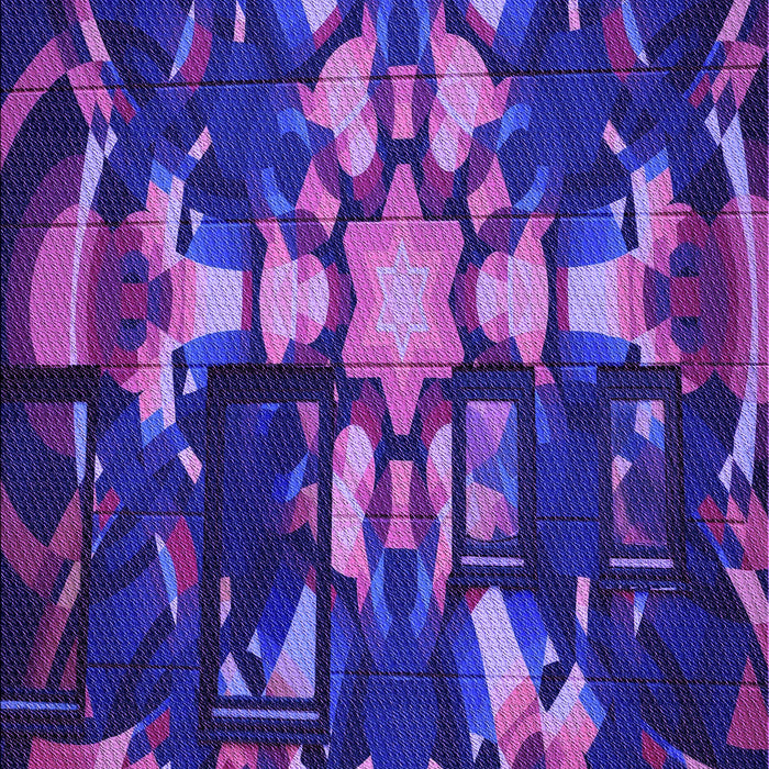 Patterned Bright Purple Rug, pat265pur