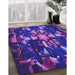 Machine Washable Transitional Bright Purple Rug in a Family Room, wshpat265pur