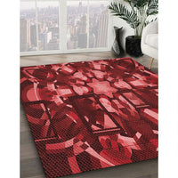 Patterned Red Rug, pat265rd