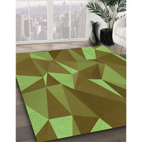 Patterned Pistachio Green Rug, pat2650grn