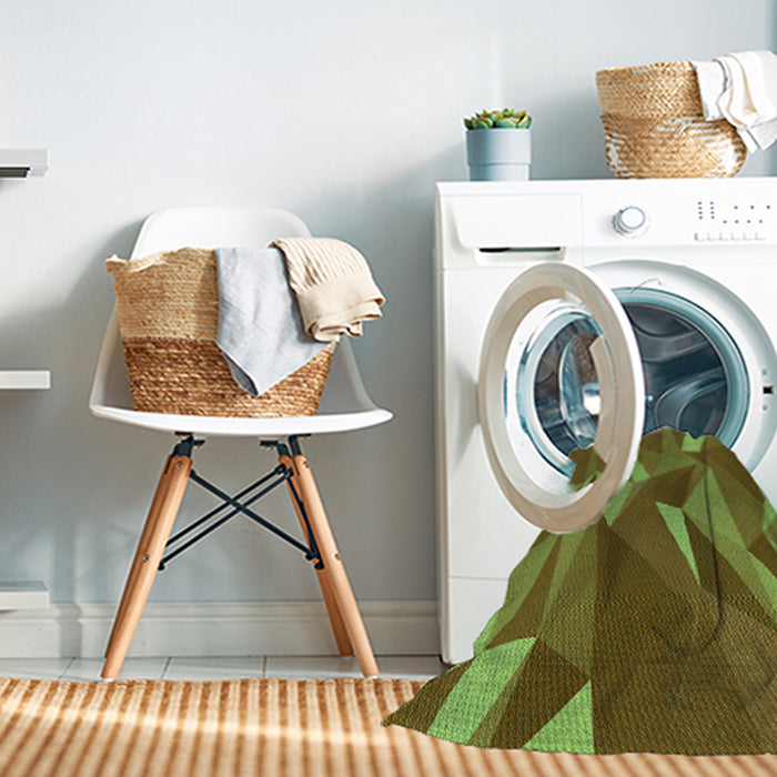 Machine Washable Transitional Pistachio Green Rug in a Washing Machine, wshpat2650grn