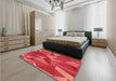 Patterned Red Rug in a Bedroom, pat2650org