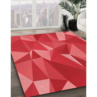 Patterned Red Rug, pat2650rd