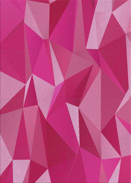 Patterned Dark Hot Pink Modern Rug, pat2650