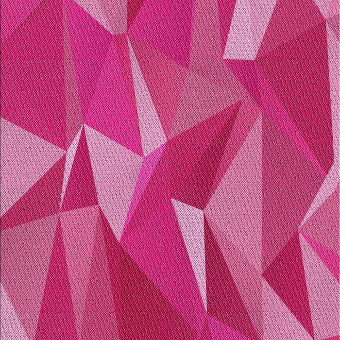 Patterned Dark Hot Pink Modern Rug, pat2650