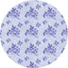 Square Patterned Lavender Blue Rug, pat2651blu