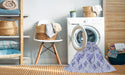 Machine Washable Transitional Lavender Blue Rug in a Washing Machine, wshpat2651blu