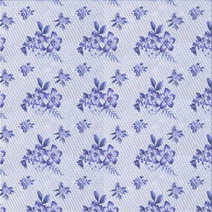 Round Patterned Lavender Blue Rug, pat2651blu