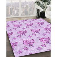 Patterned Purple Rug, pat2651pur