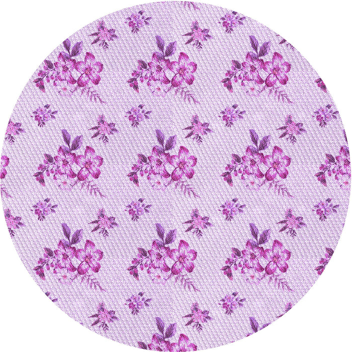 Square Patterned Purple Rug, pat2651pur