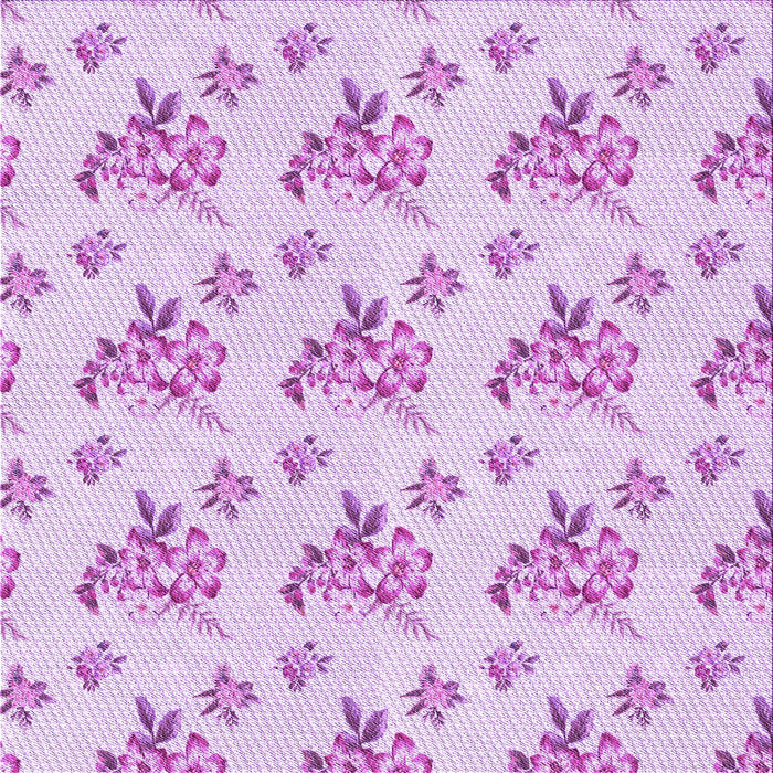 Round Patterned Purple Rug, pat2651pur