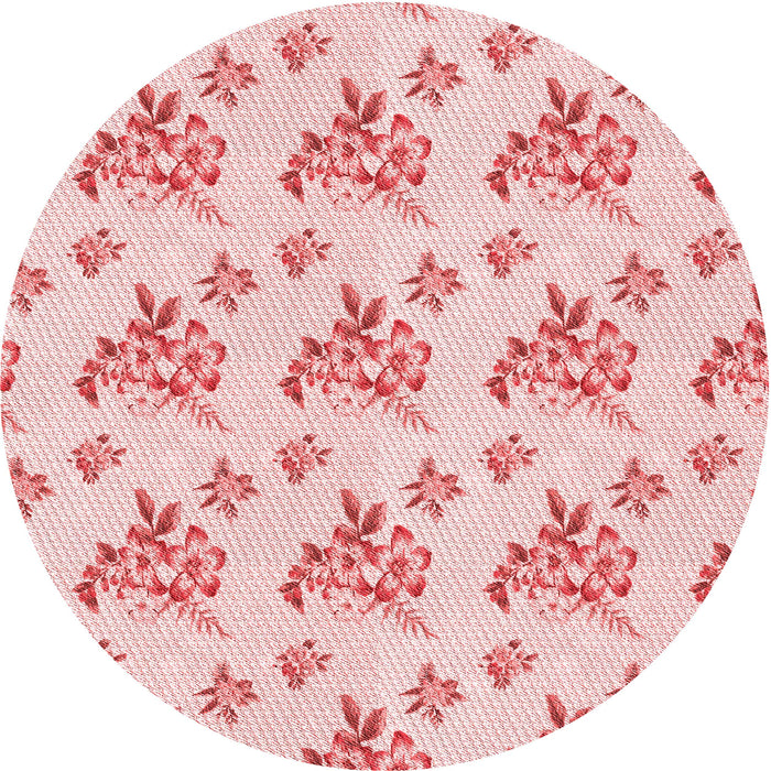 Square Patterned Light Rose Pink Rug, pat2651rd