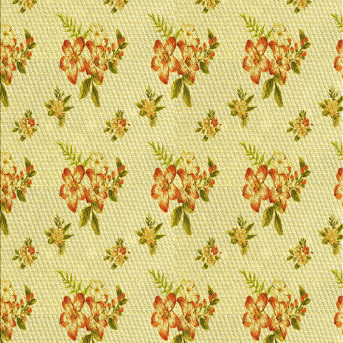 Machine Washable Transitional Orange Gold Rug, wshpat2651yw
