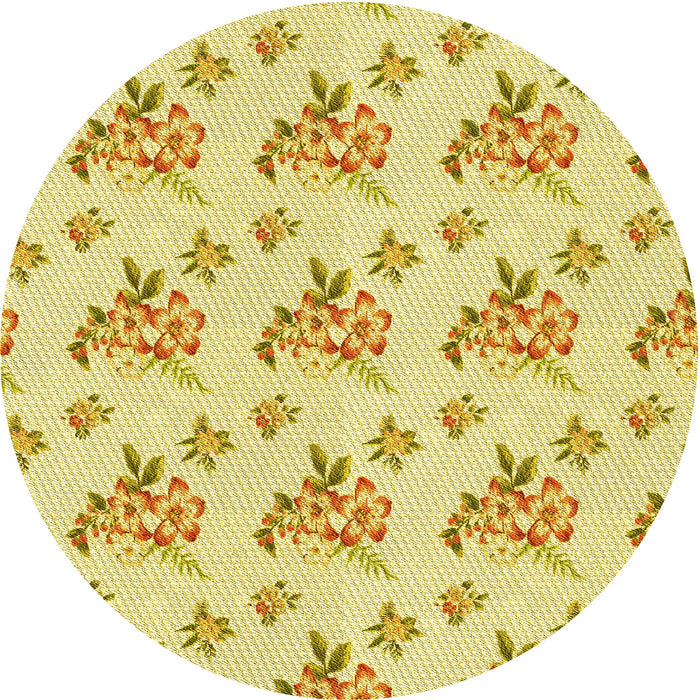 Square Machine Washable Transitional Orange Gold Rug in a Living Room, wshpat2651yw