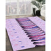 Machine Washable Transitional Medium Orchid Purple Rug in a Family Room, wshpat2652pur