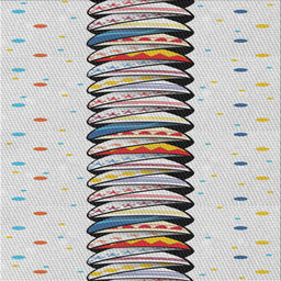 Sideview of Machine Washable Transitional Silver Gray Rug, wshpat2652