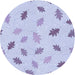 Square Patterned Blue Rug, pat2653blu