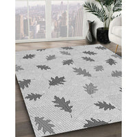 Patterned Gunmetal Gray Rug, pat2653gry