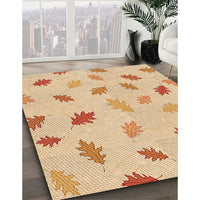 Patterned Khaki Gold Rug, pat2653org