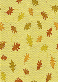 Machine Washable Transitional Yellow Rug, wshpat2653yw