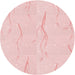 Square Patterned Light Coral Pink Rug, pat2654rd