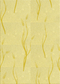 Machine Washable Transitional Sun Yellow Rug, wshpat2654yw