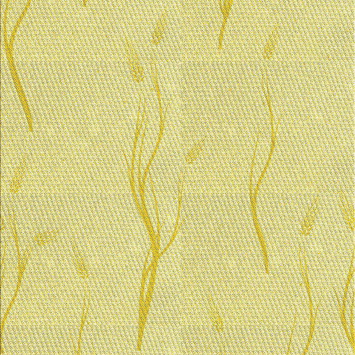 Machine Washable Transitional Sun Yellow Rug, wshpat2654yw