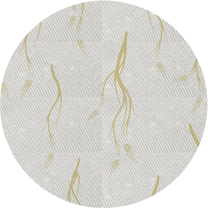 Square Machine Washable Transitional Pearl White Beige Rug, wshpat2654