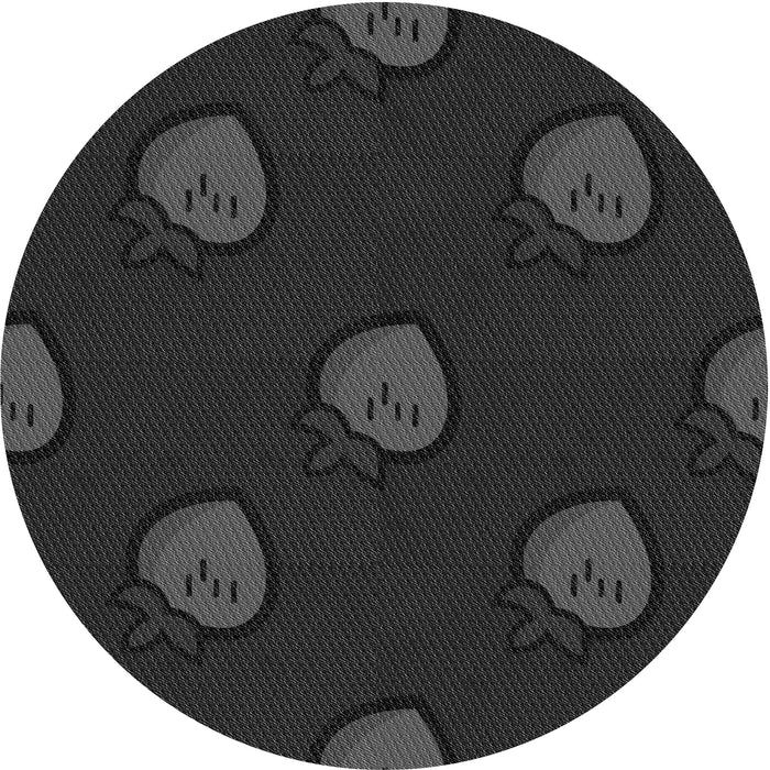 Square Patterned Midnight Gray Rug, pat2655gry