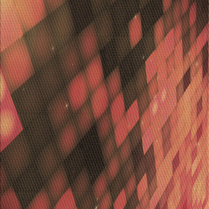 Patterned Red Rug, pat2656brn