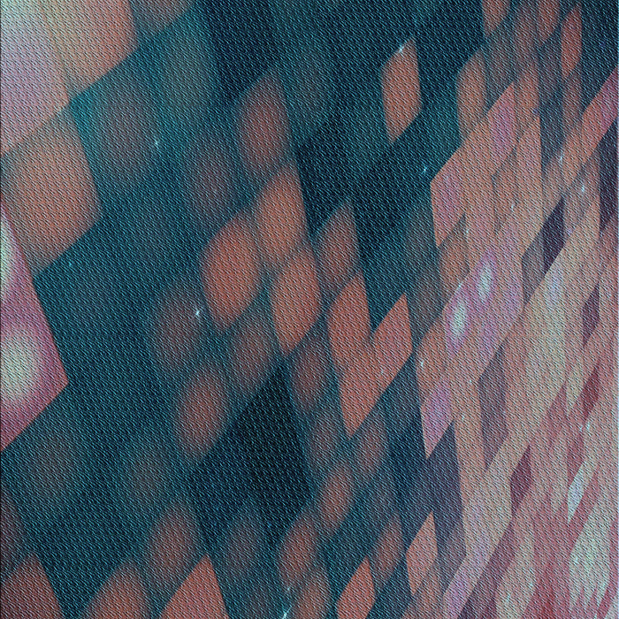 Patterned Rat Gray Rug, pat2656lblu