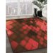 Machine Washable Transitional Mahogany Brown Rug in a Family Room, wshpat2656org