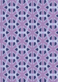 Machine Washable Transitional Purple Sage Bush Purple Rug, wshpat2657blu