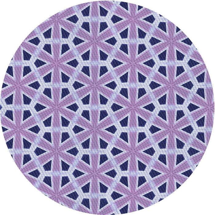 Square Machine Washable Transitional Purple Sage Bush Purple Rug in a Living Room, wshpat2657blu