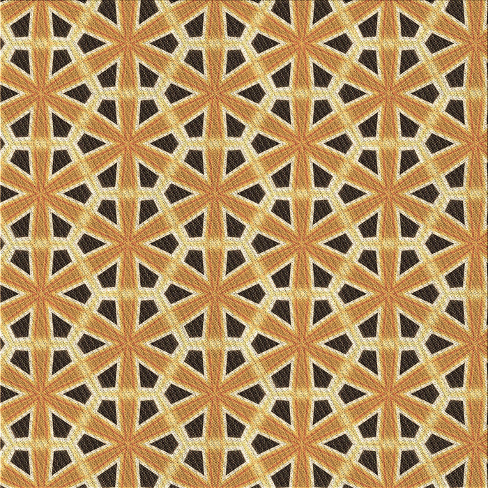 Round Machine Washable Transitional Dark Bisque Brown Rug, wshpat2657brn