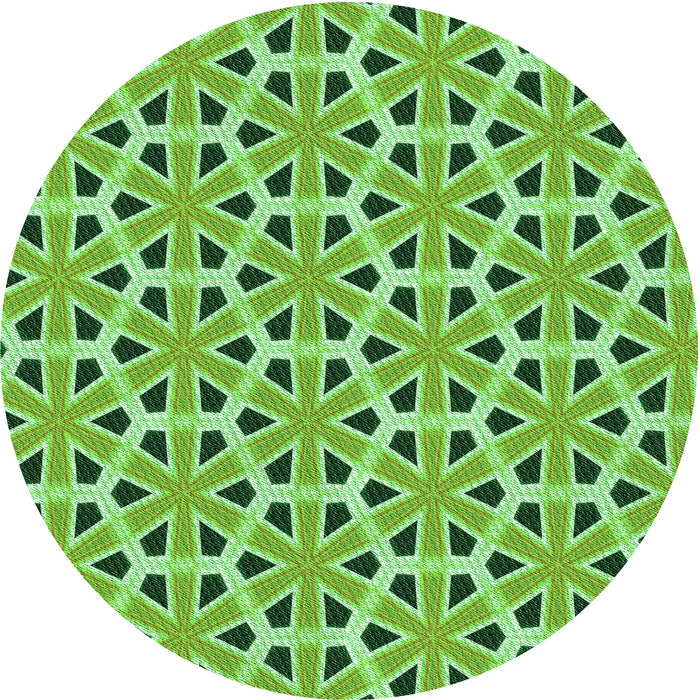 Square Patterned Emerald Green Rug, pat2657grn