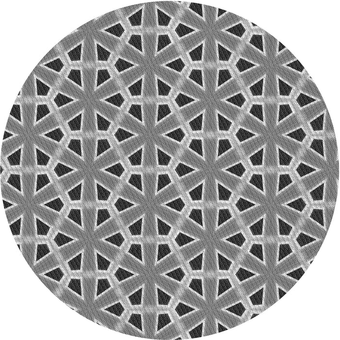 Square Patterned Cloud Gray Rug, pat2657gry