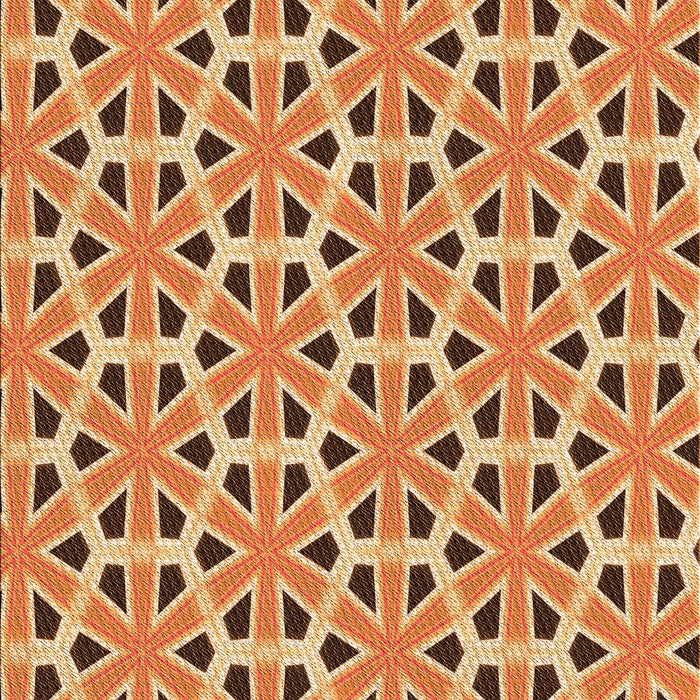 Patterned Yellow Orange Rug, pat2657org